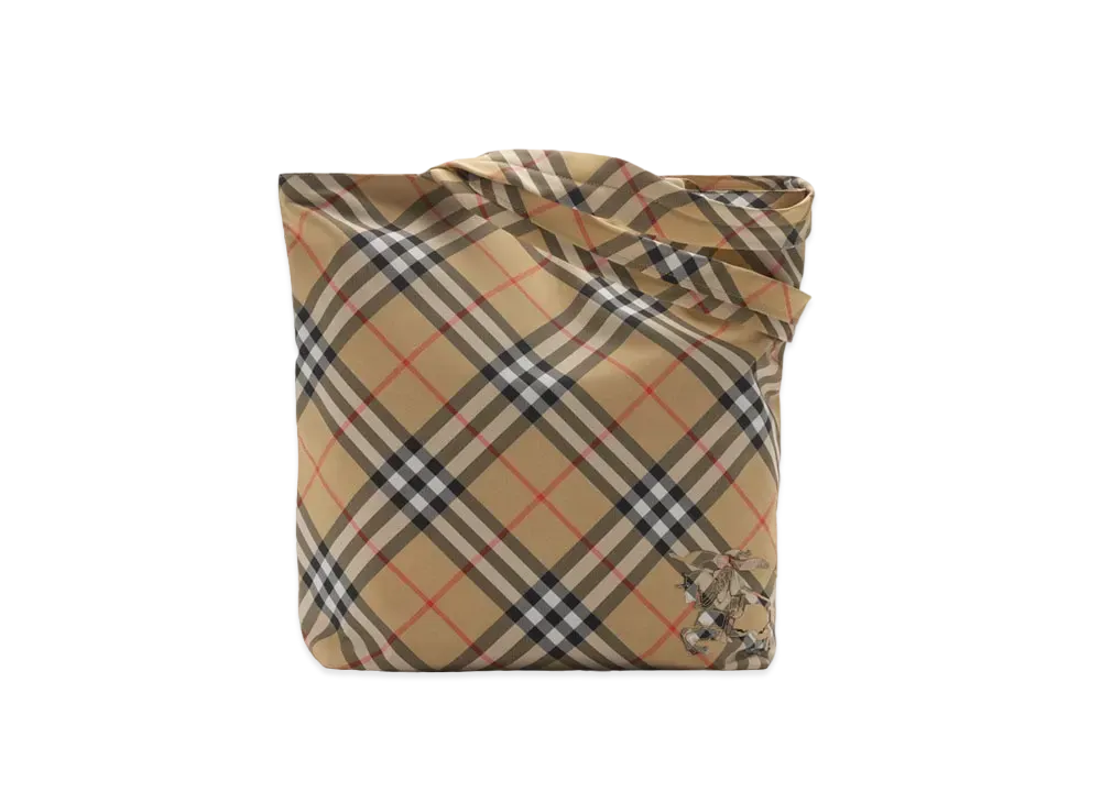 Burberry Check Tote "Sand"