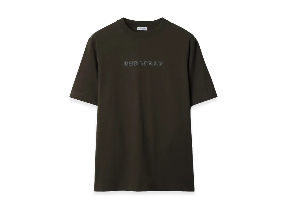 Burberry Paisley Logo Cotton T-Shirt "Shadow"