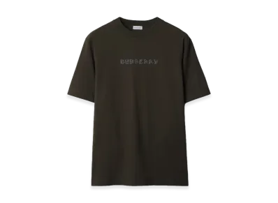 Burberry Paisley Logo Cotton T-Shirt "Shadow"