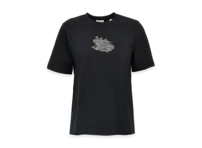 Burberry Women's Logo Print T-Shirt "Black"