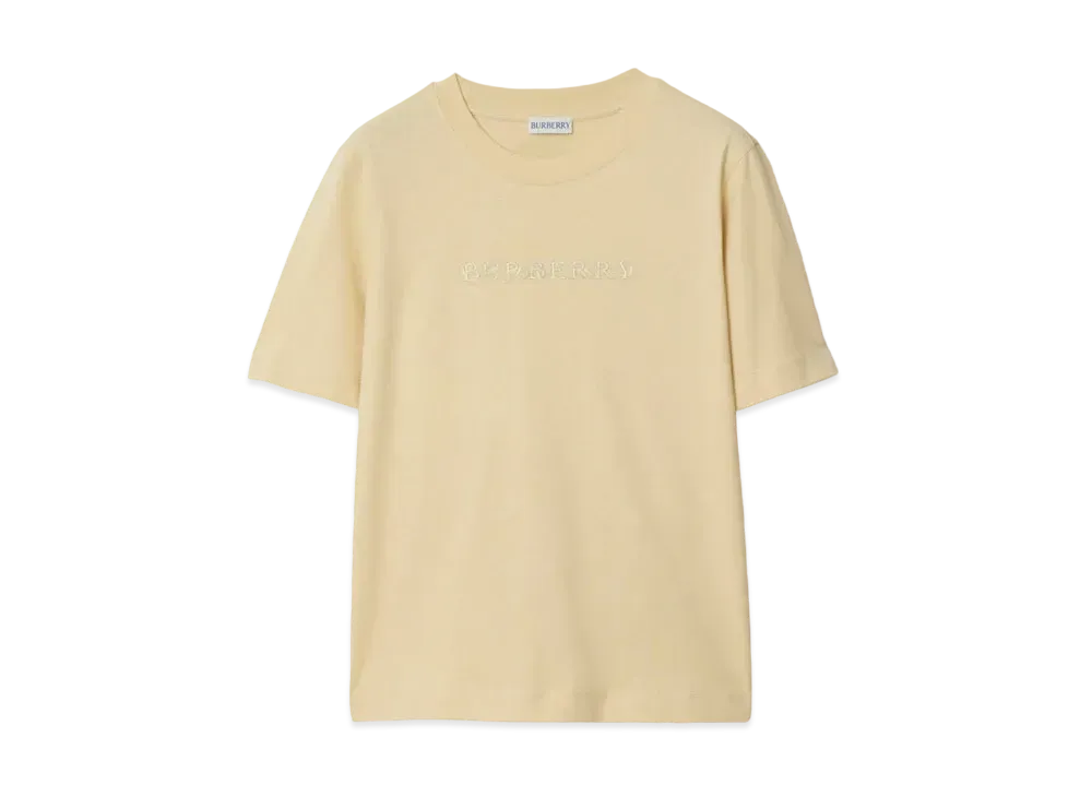 Burberry Paisley Logo Cotton T-shirt "Candle"