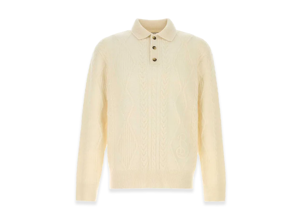 Burberry Ivory Alpaca Blend Sweater "White"