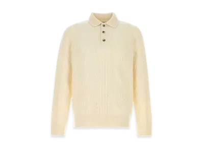 Burberry Ivory Alpaca Blend Sweater "White"