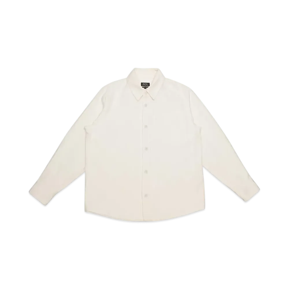 A.P.C. Surchemise Basile Brodee Poitrine "Off White"