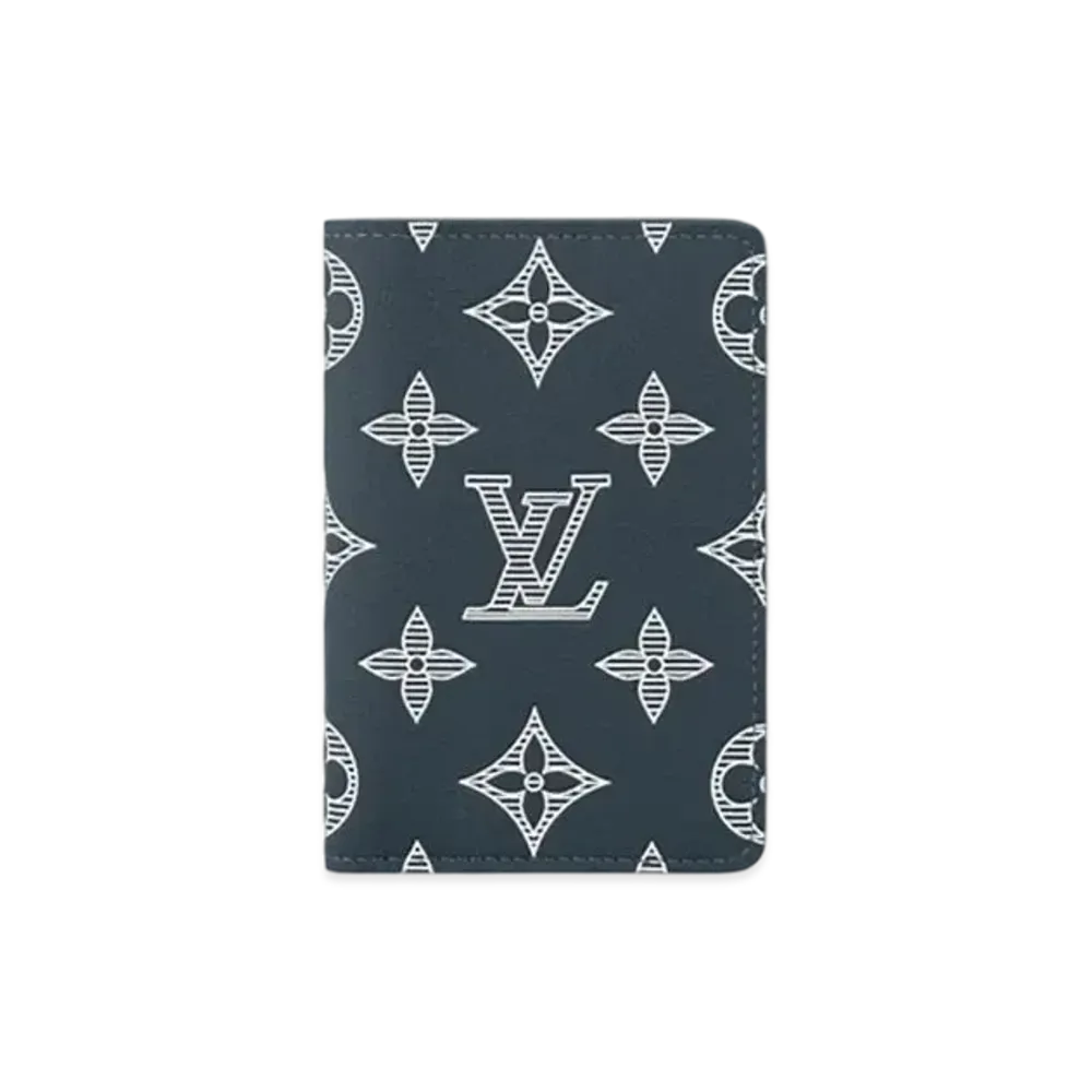 Louis Vuitton Pocket Organizer Monogram Shadow "Blue Marine"