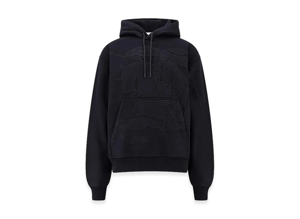 Burberry Ekd Drawstring Oversized Hoodie "Black"