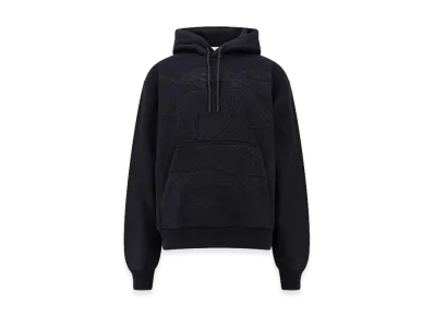 Burberry Ekd Drawstring Oversized Hoodie "Black"