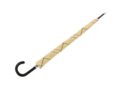 Burberry Embroidered Nylon Blend Umbrella "White"