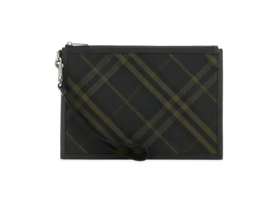 Burberry Embroidered Canvas Clutch "Printed"