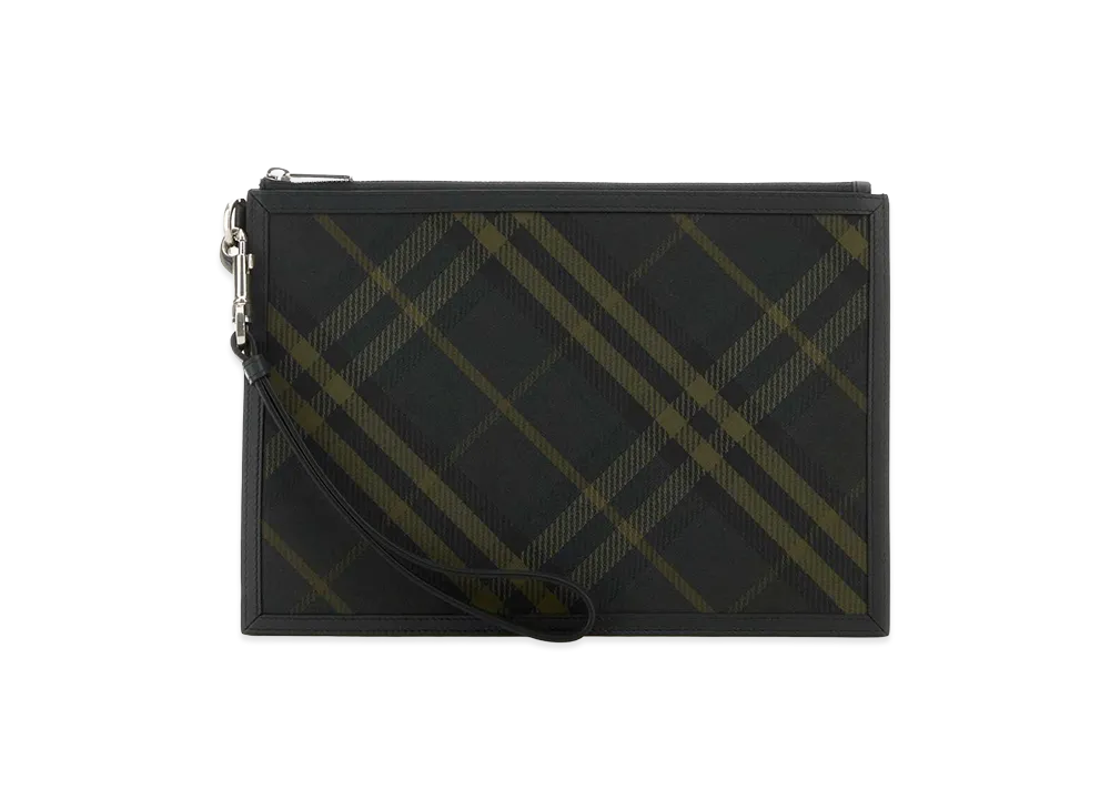 Burberry Embroidered Canvas Clutch "Printed"