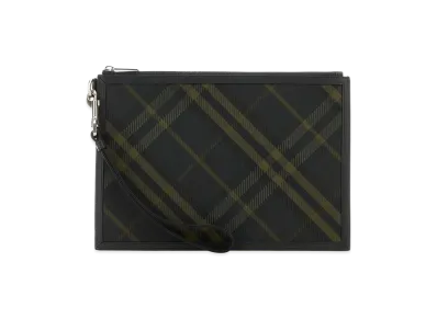 Burberry Embroidered Canvas Clutch "Printed"