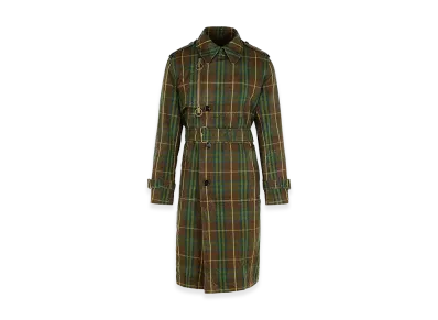 Burberry Cotton Trench Coat "Dark Green"