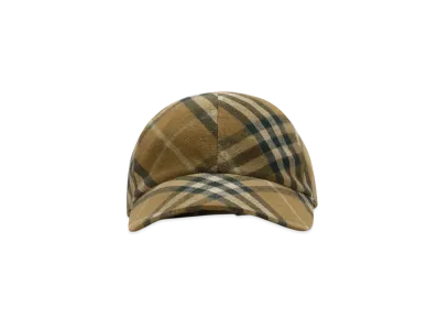 Burberry Check Cotton Baseball Cap "Camp"