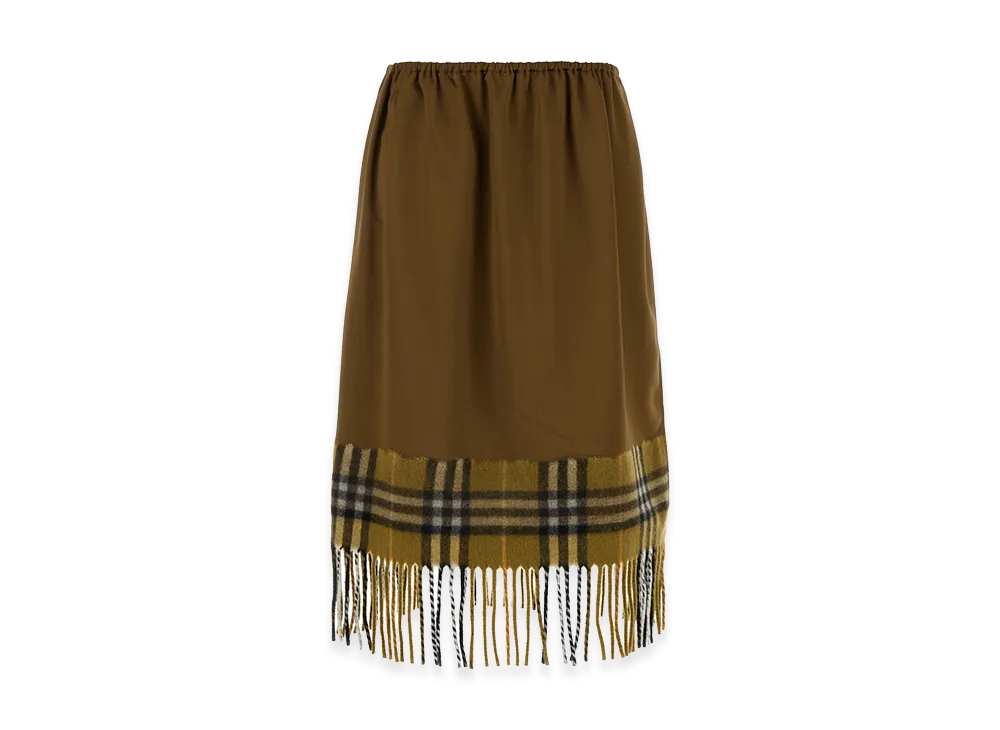 Burberry Women's Biscuit Satin Skirt "Camel"