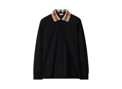 Burberry Cotton Polo Shirt "Black"