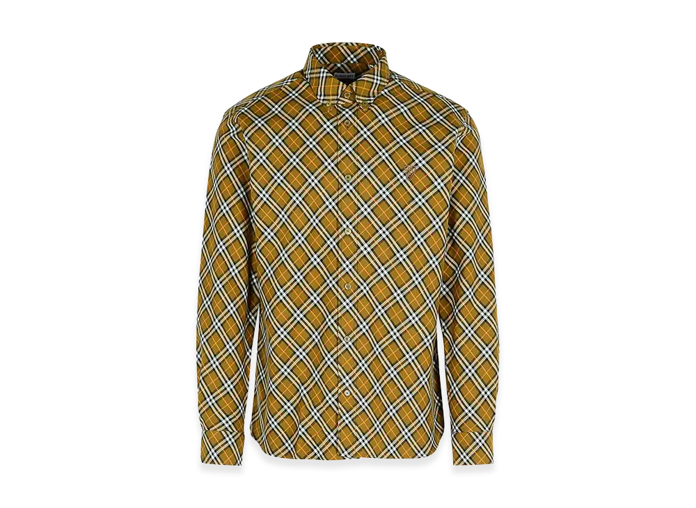 Burberry Cotton Shirt "Green/Beige"