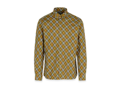 Burberry Cotton Shirt "Green/Beige"