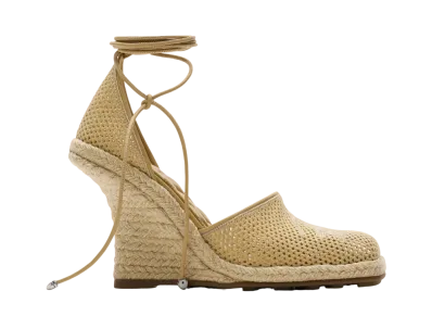 Burberry Women's Mesh Plunge Espadrilles "Field"