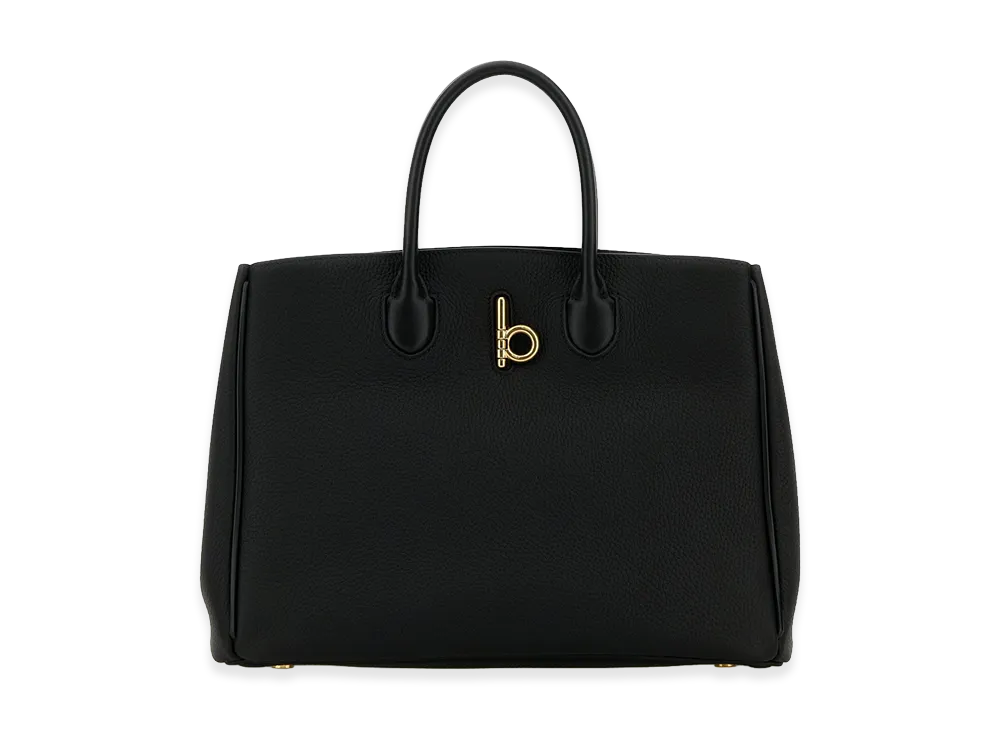 Burberry Women's LL Size Rocking Horse Tote Bag "Black"