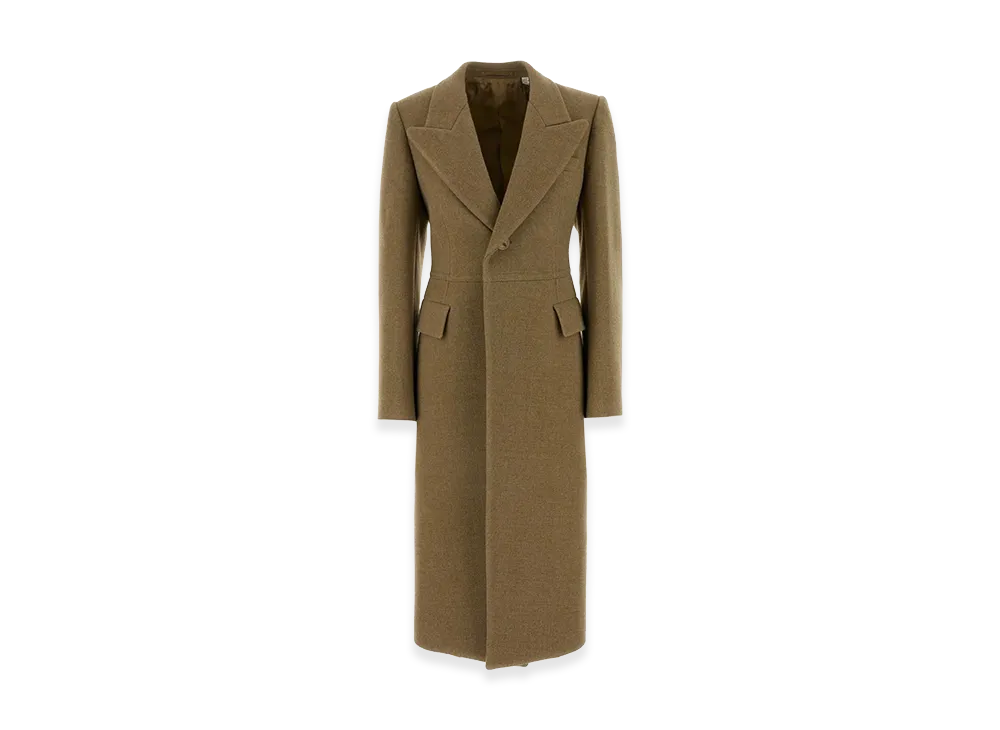 Burberry Women's Wool Blend Coat "Camel/Beige"