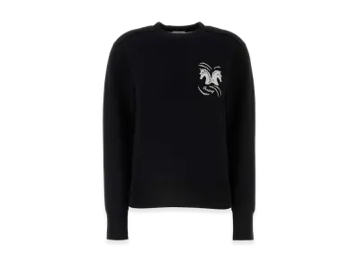 Burberry Women's Stretch Wool Blend Sweater "Black"