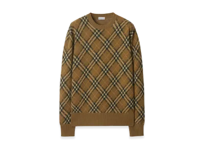 Burberry Women's Embroidered Wool Blend Sweater "Beige"