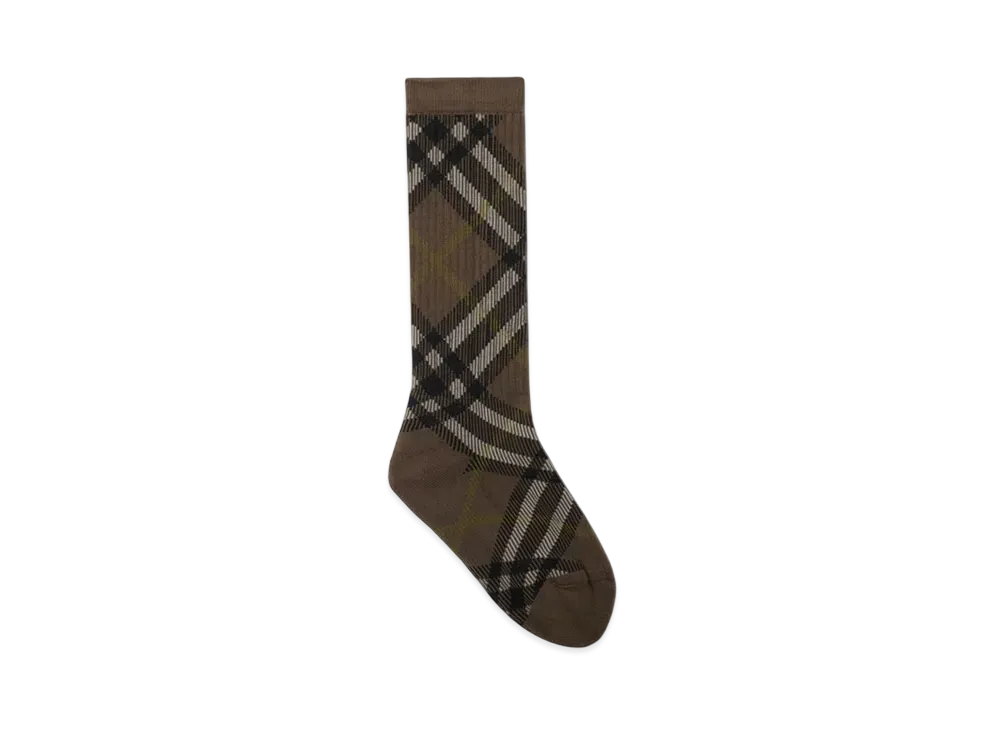 Burberry Check Cotton Blend Socks "Heath"