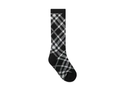 Burberry Check Cotton Blend Socks "Black"