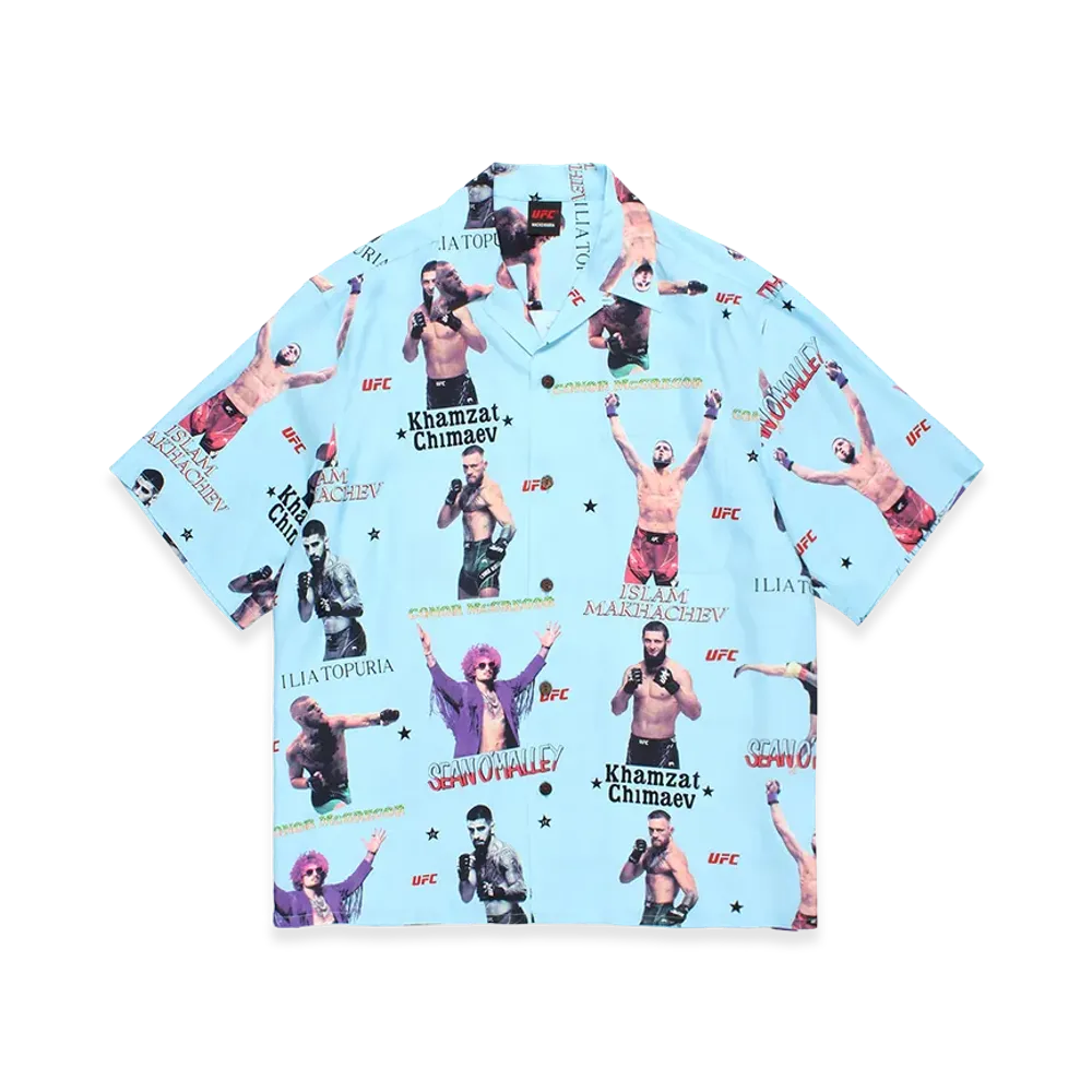 WACKO MARIA x UFC Hawaiian Shirt "Blue"