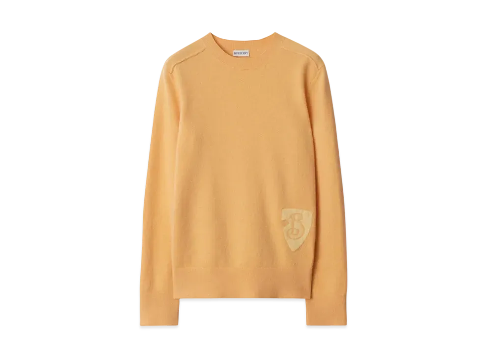Burberry B Shield Wool Blend Sweater "Petal"