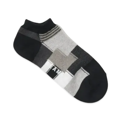 BEAMS Patchwork Ankle Socks "Black"