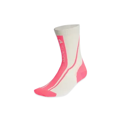 adidas by Stella McCartney Crew Socks "Chalk Pearl/Signal Pink/Chalk Pearl"