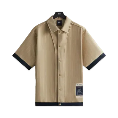 Kith Pinstripe Woodpoint Shooting Shirt "Sandrift"