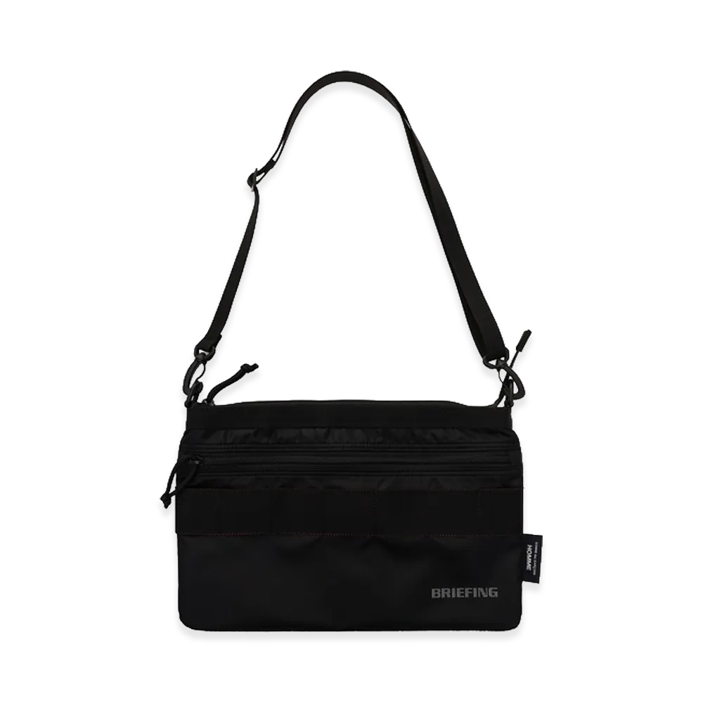 COMME des GARCONS HOMME Briefing Checkered Reversible Sacoche "Black"