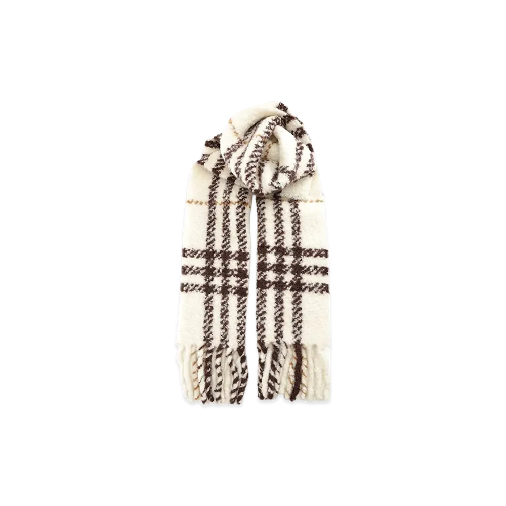 Burberry Chck Boucle Scf "Gray"