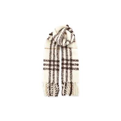 Burberry Chck Boucle Scf "Gray"