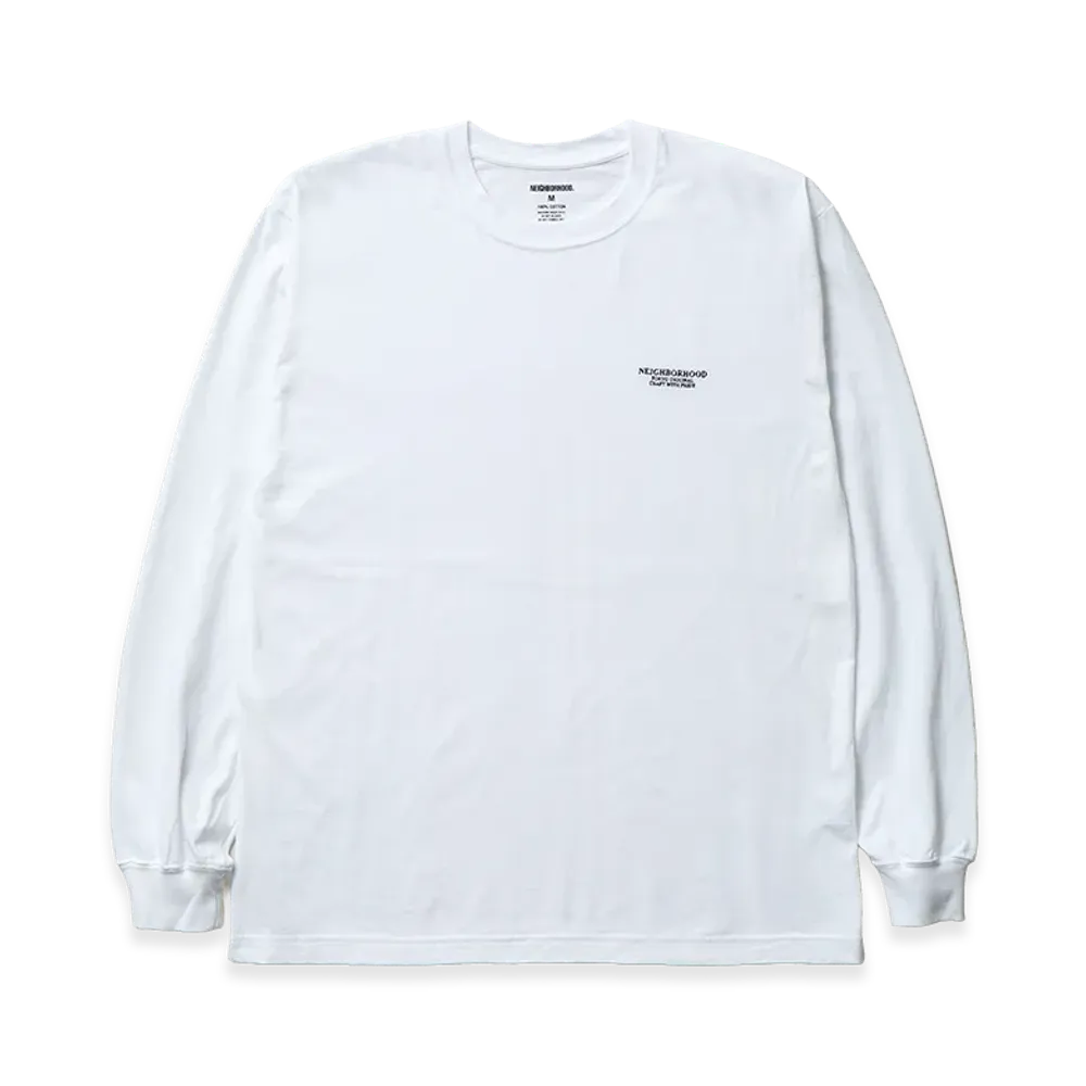 NEIGHBORHOOD NH . Tee LS-6 "White"