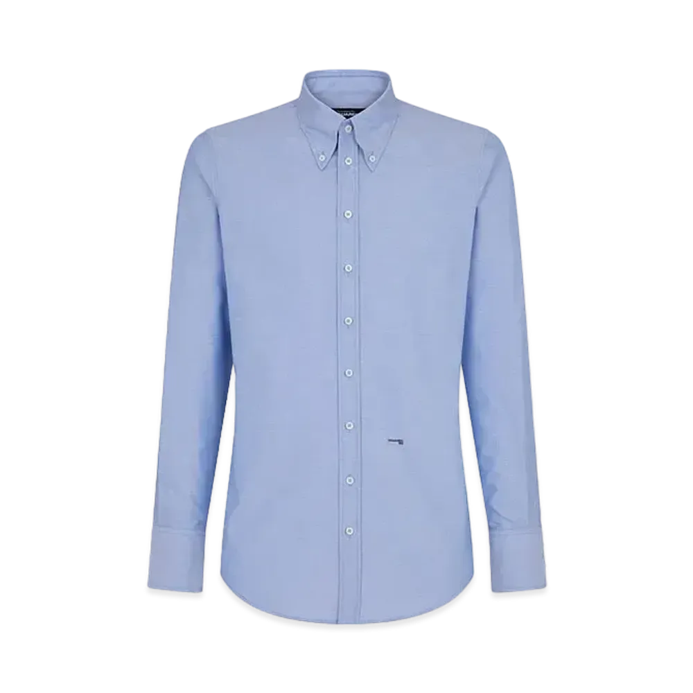 Dsquared2 Easy Slim 70'S B. Down Shirt "Light Blue"