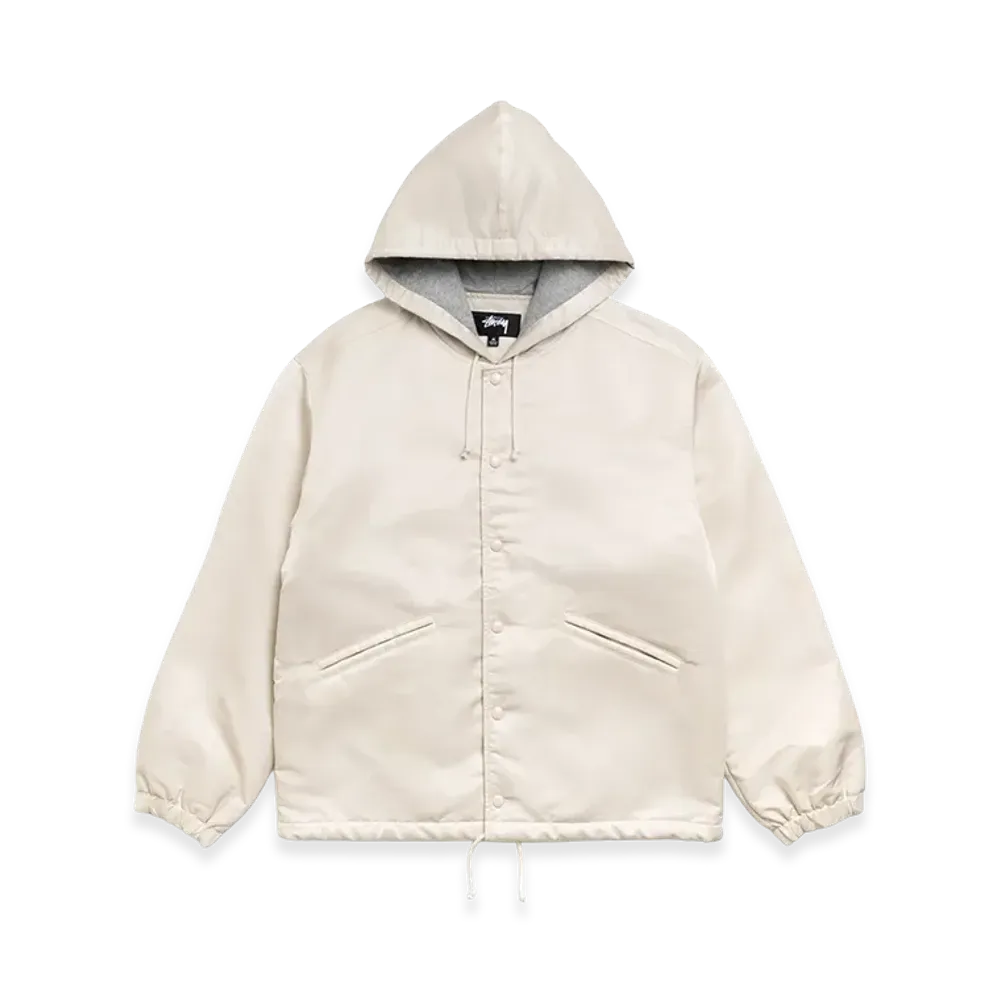 Stussy Hooded Coaches Jacket "Bone"