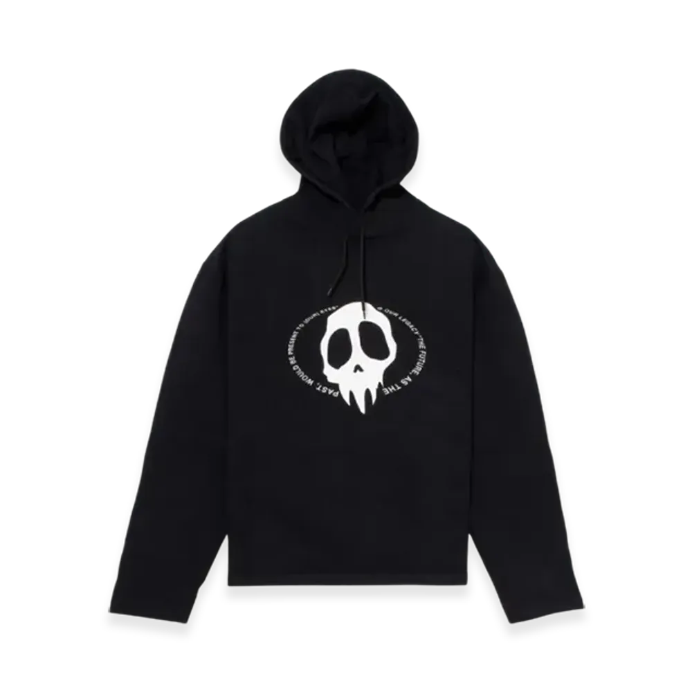 OUR LEGACY Loose Hoodie Maverick Skull Print "Black"