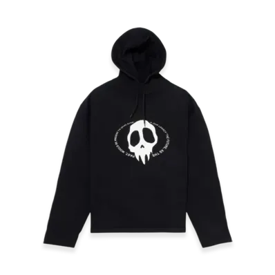 OUR LEGACY Loose Hoodie Maverick Skull Print "Black"