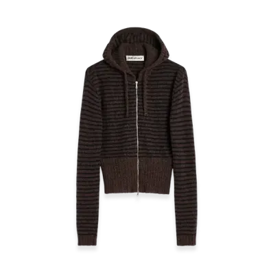 OUR LEGACY Compact Hood "Dirt Stripe Fuzzy Alpaca"