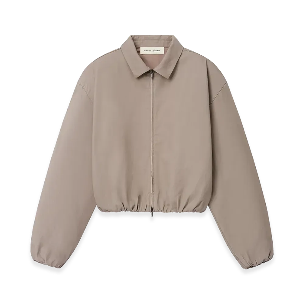 FEAR OF GOD ESSENTIALS Women's Full Zip Work Jacket "Seal"