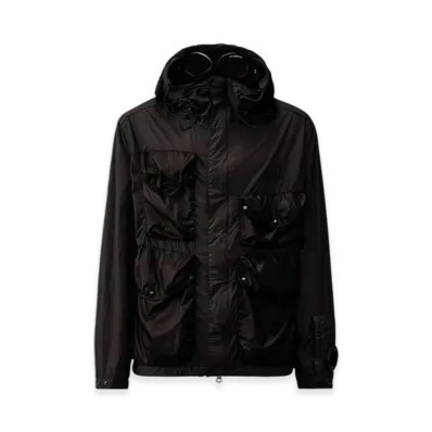 C.P. Company Taylon L Mixed Mille Jacket "Black"