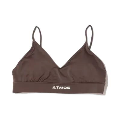 atmos pink x Guacamole Logo Triangle Bra Top "Brown"