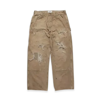 BEAMS x BOW WOW Duck Painter Pants Hard Aged "Beige"
