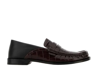 LOEWE Two-Tone Campo Loafer Leather "Brown"