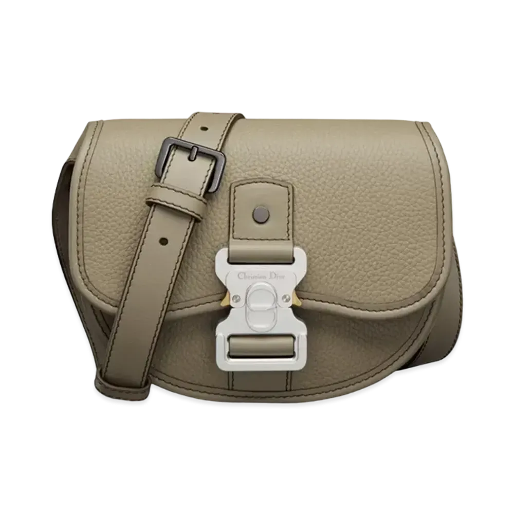 Dior Mini Gallop Bag Strap Grained Calfskin "Beige"