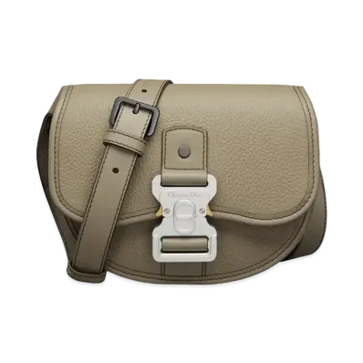 Dior Mini Gallop Bag Strap Grained Calfskin "Beige"