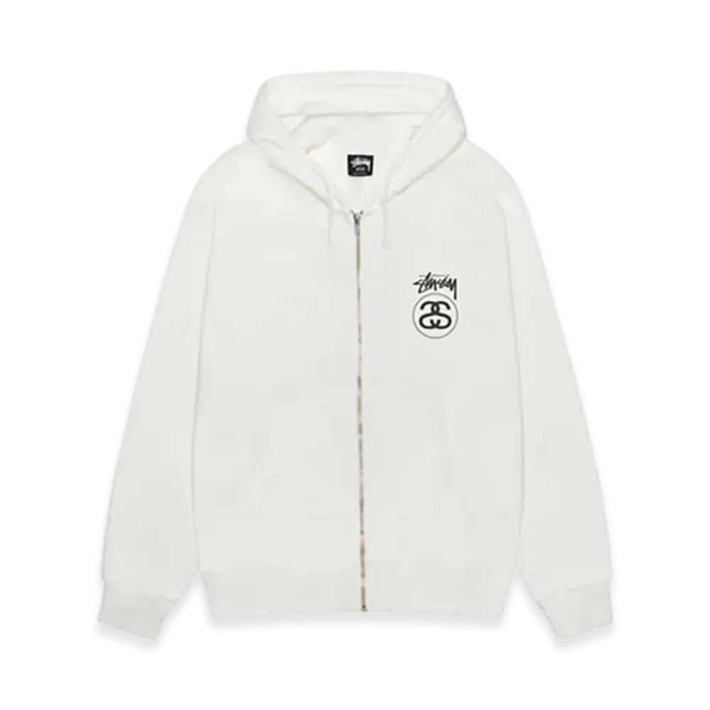 Stussy Stock Link Zip Hoodie Pigment Dyed "Natural"